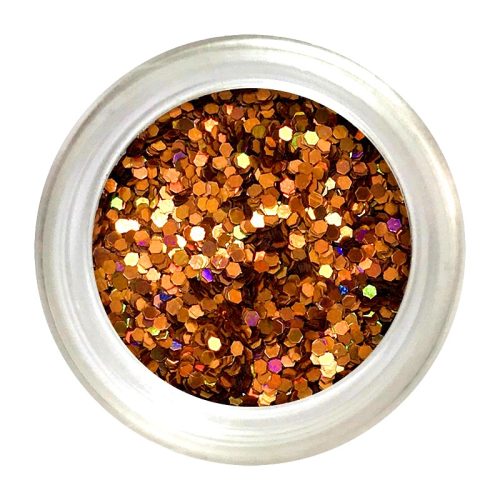 Apró flitter dísz - bronz