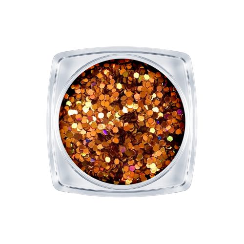 Apró flitter dísz - bronz