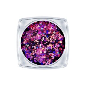 Apró flitter dísz - lila