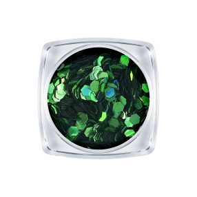 Flitter dísz - zöld