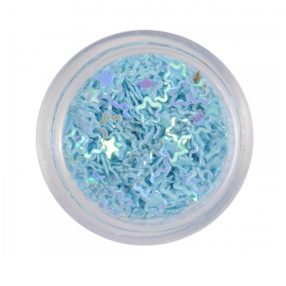 Műanyag virág világoskék