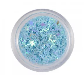 Műanyag virág világoskék