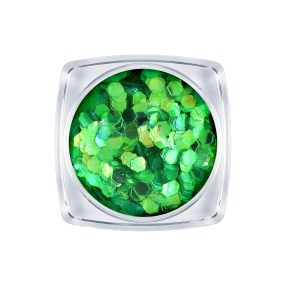 Metál Hologramos lap - zöld