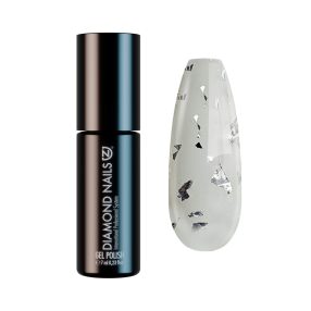 Diamond Nails Gél Lakk -  Ezüst reszelék - DN111 - 7ml - Hema mentes