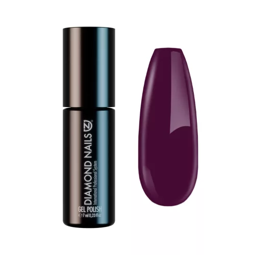 Diamond Nails Gél Lakk - Bogyós gyümölcs (Sötét lila) - DN128 - 7ml  -Hema mentes