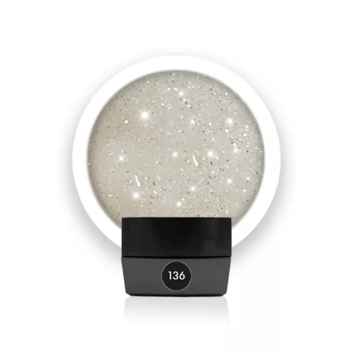 Diamond Nails Műköröm Színes Zselé - Pezsgő - #136 - 5g