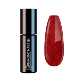Diamond Nails Gél Lakk - Csillámló vérnarancs - DN174 - 7ml - Hema mentes
