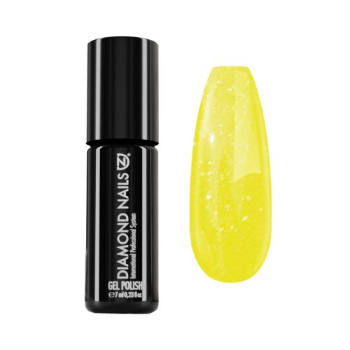 Diamond Nails Gél Lakk - Csillámló neon sárga - DN189 - 7ml