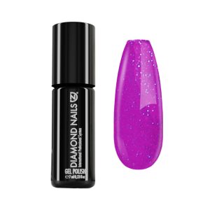 Gél Lakk 4ml - DN195 - Csillámló neon lila - Zselé lakk Gél Lakk 4ml - DN195 - Csillámló neon lila - Zselé lakk