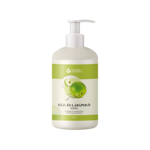 Kéz és lábápoló krém - Zöldalmás - 500ml