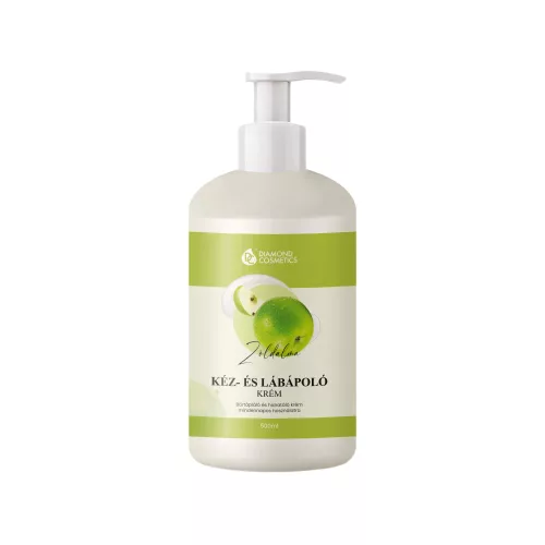 Kéz és lábápoló krém - Zöldalmás - 500ml