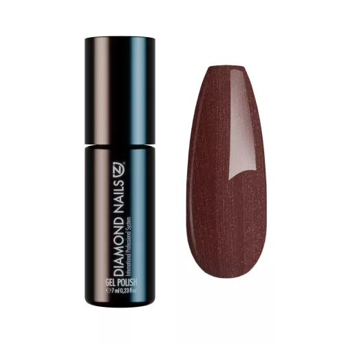 Diamond Nails Gél Lakk -Csokoládébarna (gyöngyház) - DN206 - 7ml - Hema mentes