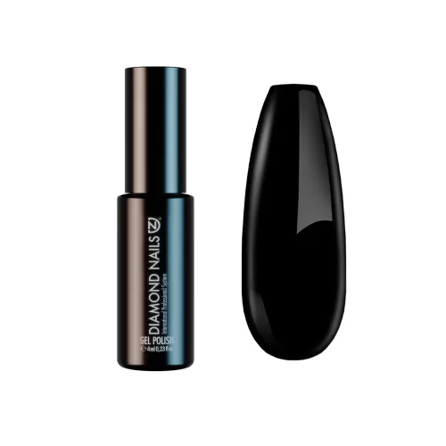 Diamond Nails Gél Lakk 4ml -DN004 - Fekete - hema mentes