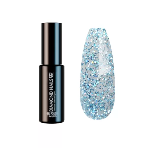 Diamond Nails Gél Lakk - Csillámló Jázmin (türkiz) - DN103 - 4ml - Hema mentes