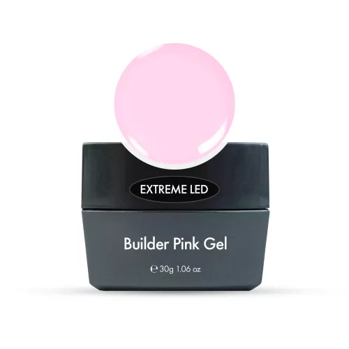 Extreme Builder Pink Gel 30g – Átlátszó rózsaszín építő zselé - Diamond Nails Hema mentes