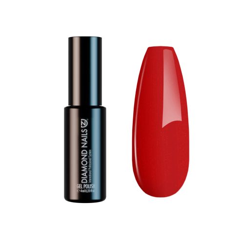Diamond Nails Gél Lakk 4ml -DN042 - Metál piros - Új ecsettel!