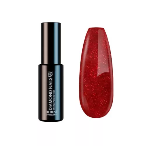 Diamond Nails Lakk - Csillámló vérnarancs - DN174 - 4ml - Hema mentes