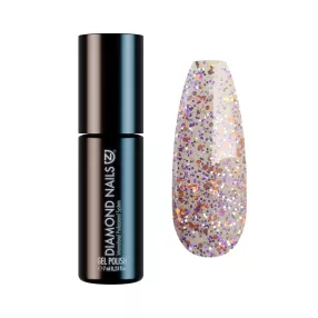 Diamond Nails Gél Lakk - Csillogó lila - DN228 - 7ml - Hema mentes