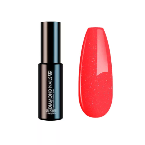 Diamond Nails Gél Lakk 4ml -DN192 - Csillámló neon narancsos pink - Hema mentes