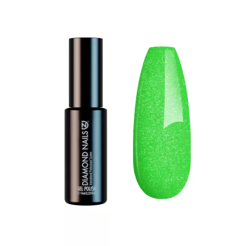 Diamond Nails Gél Lakk – Csillámló Neon Zöld – DN194 – 4ml – HEMA mentes