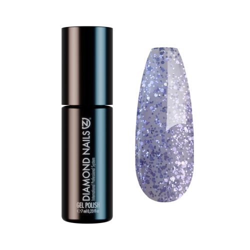 Diamond Nails Gél Lakk - Csillámló levendula (Világos lila) - DN230 - 7ml - Hema mentes