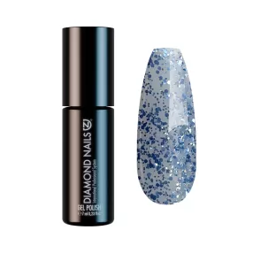 Diamond Nails Gél Lakk - Csillámló farmerkék - DN231 - 7ml - Hema mentes