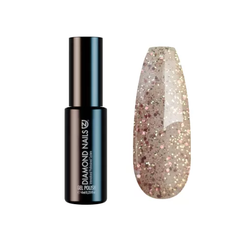 Gél Lakk - Nagy csillámos rose gold  - DN227 - 4ml