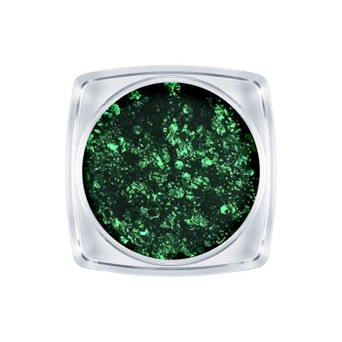Metál flitter körömdíszítő - sötétzöld