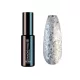 Diamond Nails Gél Lakk - Arany csillám ezüst hexagonokkal - DN110 - 4ml - Hema mentes