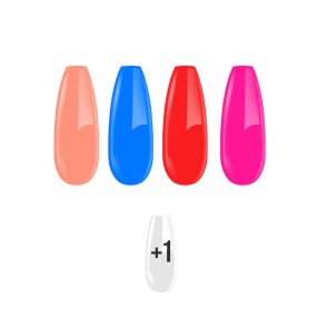   Gél Lakk Szett - Nyári Színek 2024. II. 4+1 csomag - Zselé lakk