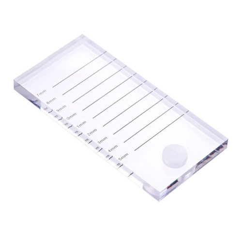 Műszempillás üveg számozással és ragasztó tartóval