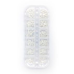 Fehér opál díszítő kő szett + box