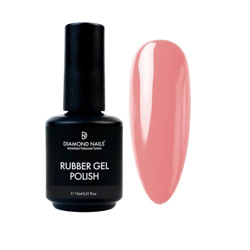 Diamond Nails Rubber Base Dusty Pink rugalmas alapzselé körömfelszín kiegyenlítéséhez és erős tapadás biztosításához