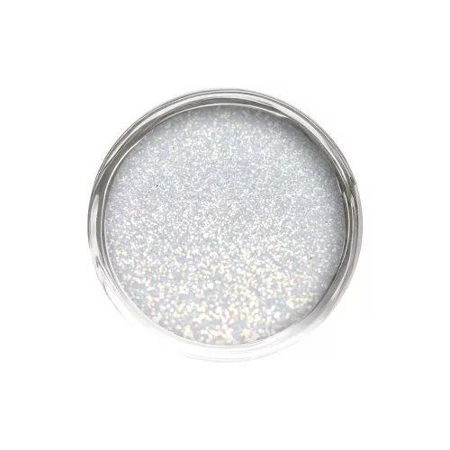 Diamond Nails Csillámpor - Ezüst Hologram Csillámpor - 01 - apró szemcsés