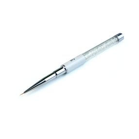 Diamond Nails Kristály díszítő ecset #0 (fehér tokban)