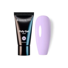 Poly gel 04 - Milky Violet (Világos lila) - 30ml - Diamond Nails Hema Mentes