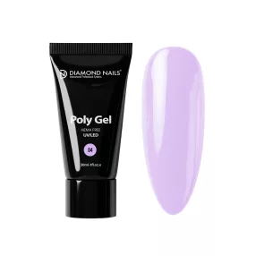 Poly gel 04 - Milky Violet (Világos lila) - 30ml - Diamond Nails Hema Mentes