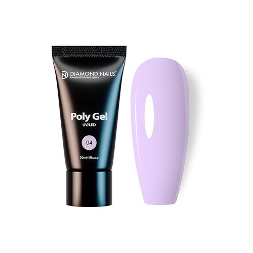 Poly gel 04 - Milky Violet - 30ml - HEMA- és TPO-mentes - Diamond Nails