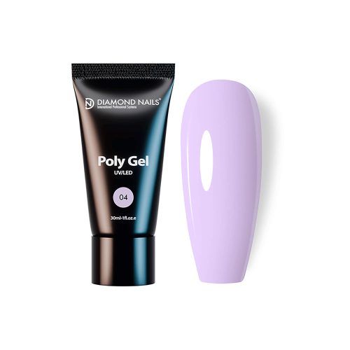 Poly gel 04 - Milky Violet - 30ml - HEMA- és TPO-mentes - Diamond Nails