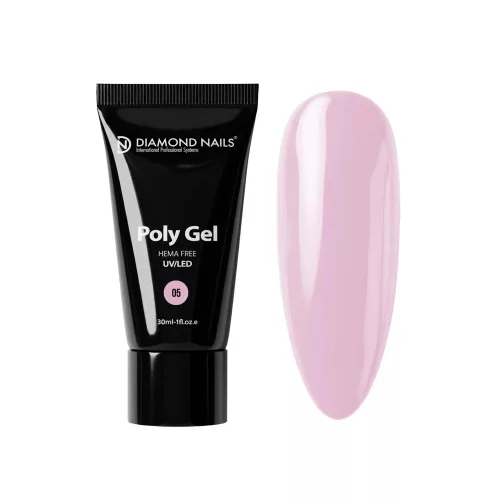 Polygel 05 - Milky Rose HEMA-mentes - 30ml - Diamond Nails