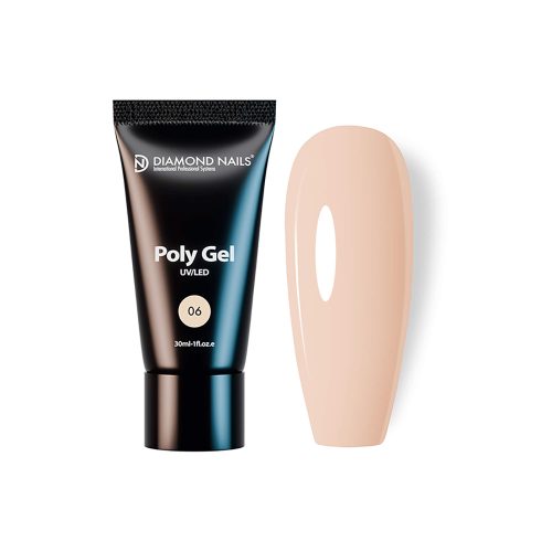 Poly gel 06 - Light Nude - 30ml HEMA- és TPO-mentes Diamond Nails