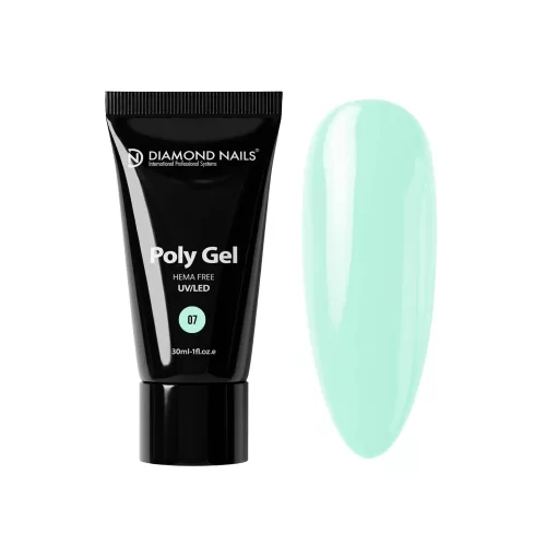 Poly gel 07 - Light Mint (Zöld) ) - 30ml - Diamond Nails Hema Mentes