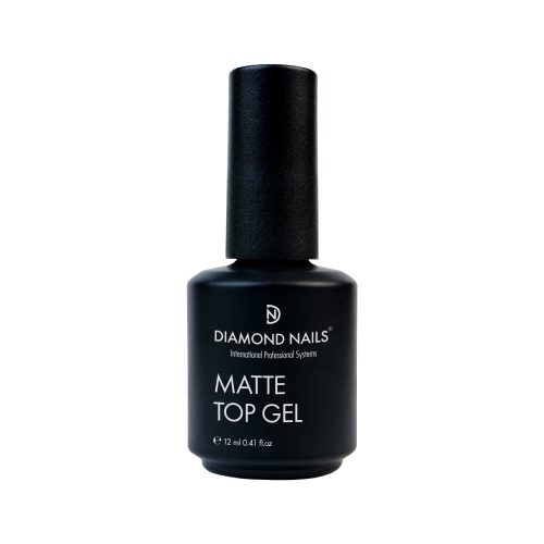 Diamond Nails Matte Top Gel 12ml - Fixálásmentes matt fedő - HEMA- és TPO-mentes