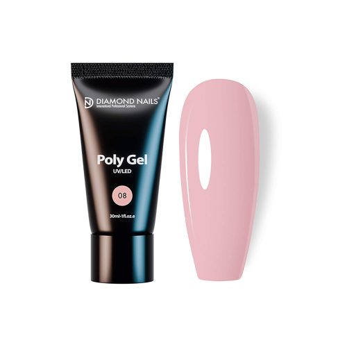 Poly gel 08 - Honey Peach - 30ml HEMA- és TPO-mentes - Diamond Nails