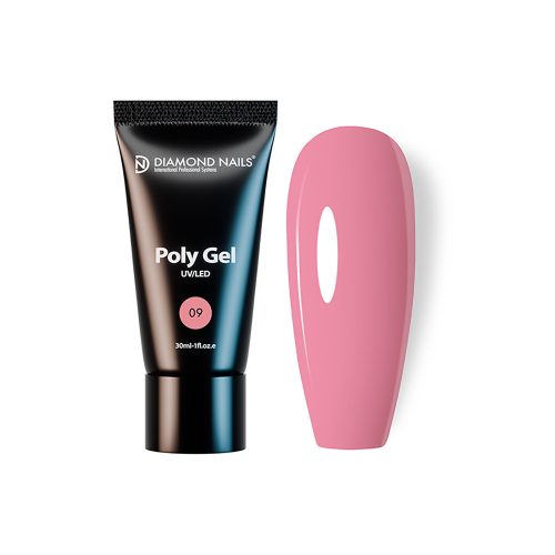 Poly gel 09 - Cotton Candy - 30ml - HEMA- és TPO-mentes - Diamond Nails