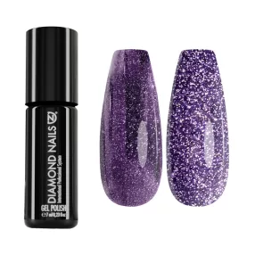 MAGIC16 - Reflective, flash gél lakk - sötét lila