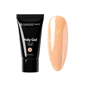 Diamond Nails PolyGel 14 - Peach Shine hema mentes - 30ml