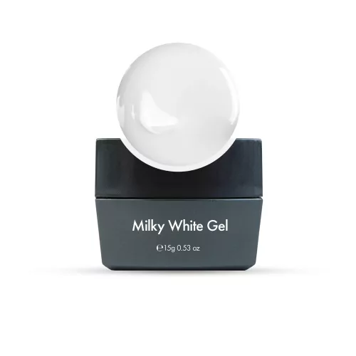 Diamond Nails Milky White 15g - Építő zselé,  Builder Gel