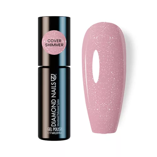 Diamond Nails Gél Lakk - Rubber Base - Cover Shimmer 7ml, Hema mentes