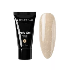 Diamond Nails PolyGel 16 - Sandy Glow - 30ml - Hema mentes - Barna